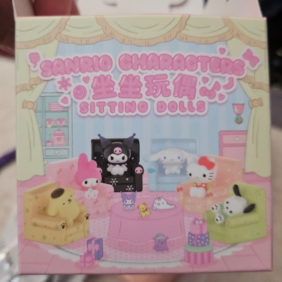 Flocked sofa Sanrio sitting figures Pompom, Pochacco and My Melody - Picture 2 of 3